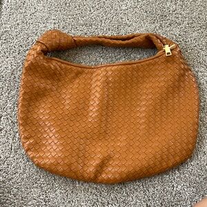 Anthropologie The Brigitte Satchel by Melissa Bianco, Color Cognac, Brand New